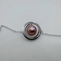 Planet Design Edison Pearl Necklace Freshwater Pearl Necklace Spinnable (9-10mm)-AFEN002
