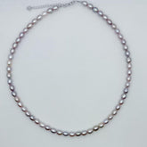 Freshwater Seedless Pearl Set Full String Necklace and Bracelet (5-6mm)