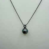 Baroque Black Tahitian Pearl Seawater Pearl Necklace (10-12mm) -ASBN001