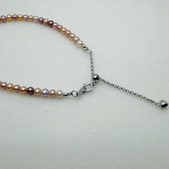 Candy Pearl Jewelry Set Freshwater Ak Pearl Princess Necklace Bracelet (3-4mm)-AFAS002