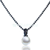 SECGLANCE【Black Knight 】S925 Silver Black Universal buckle pendant&necklace