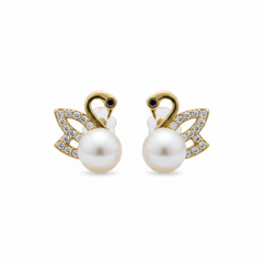 Pearl Earrings  with  Seawater Akoya pearl gift  (1 pearl) [Open in live]｜Freshwater  Pearl  Earrings