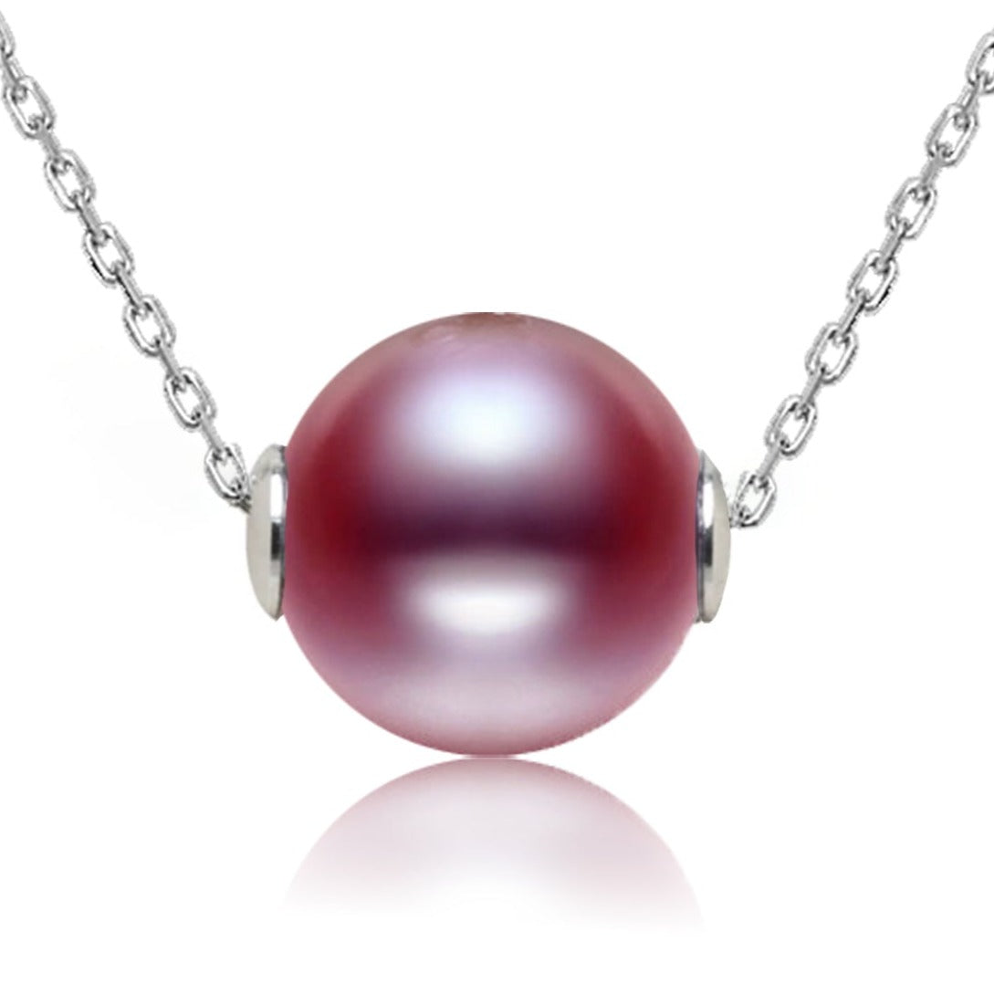 Purple Edison Lulutong Necklace 9-10mm【Pearlism】