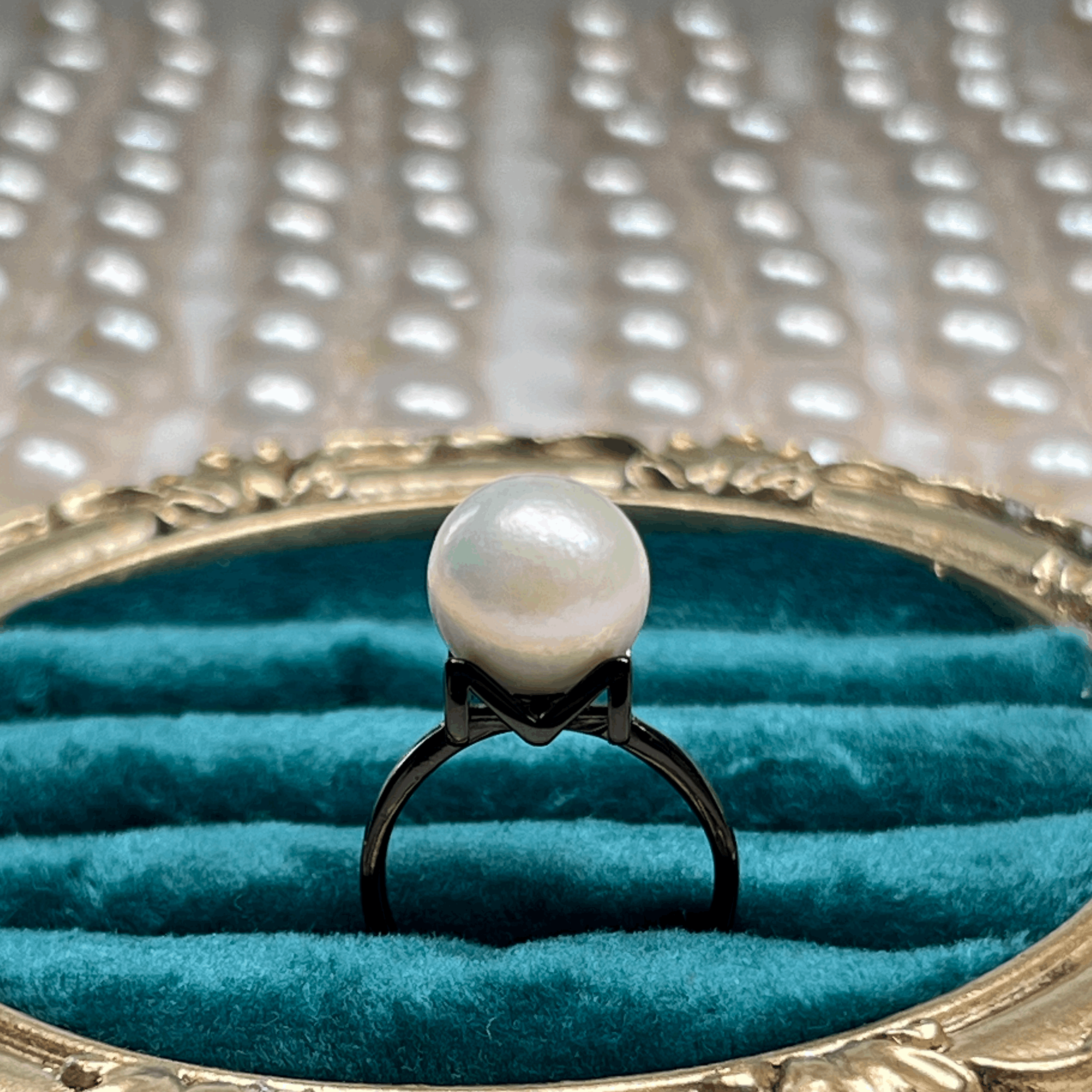EASTERNPEARLISM【Black Knight 】S925 Silver Black M-Ring