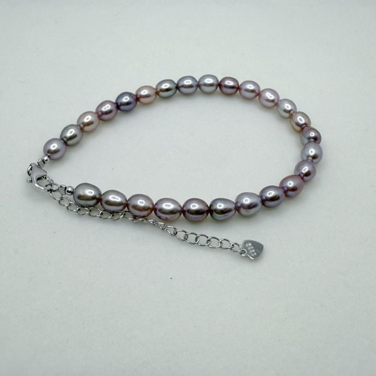 Freshwater Seedless Pearl Set Full String Necklace and Bracelet (5-6mm)