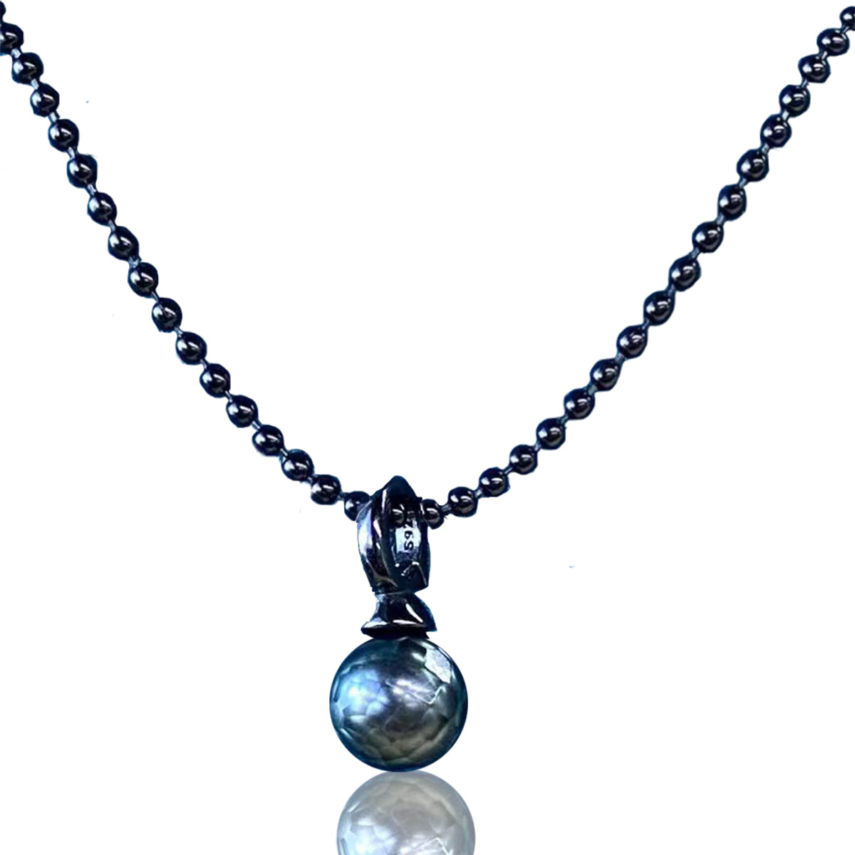 SECGLANCE【Black Knight 】S925 Silver Black Universal buckle pendant&necklace