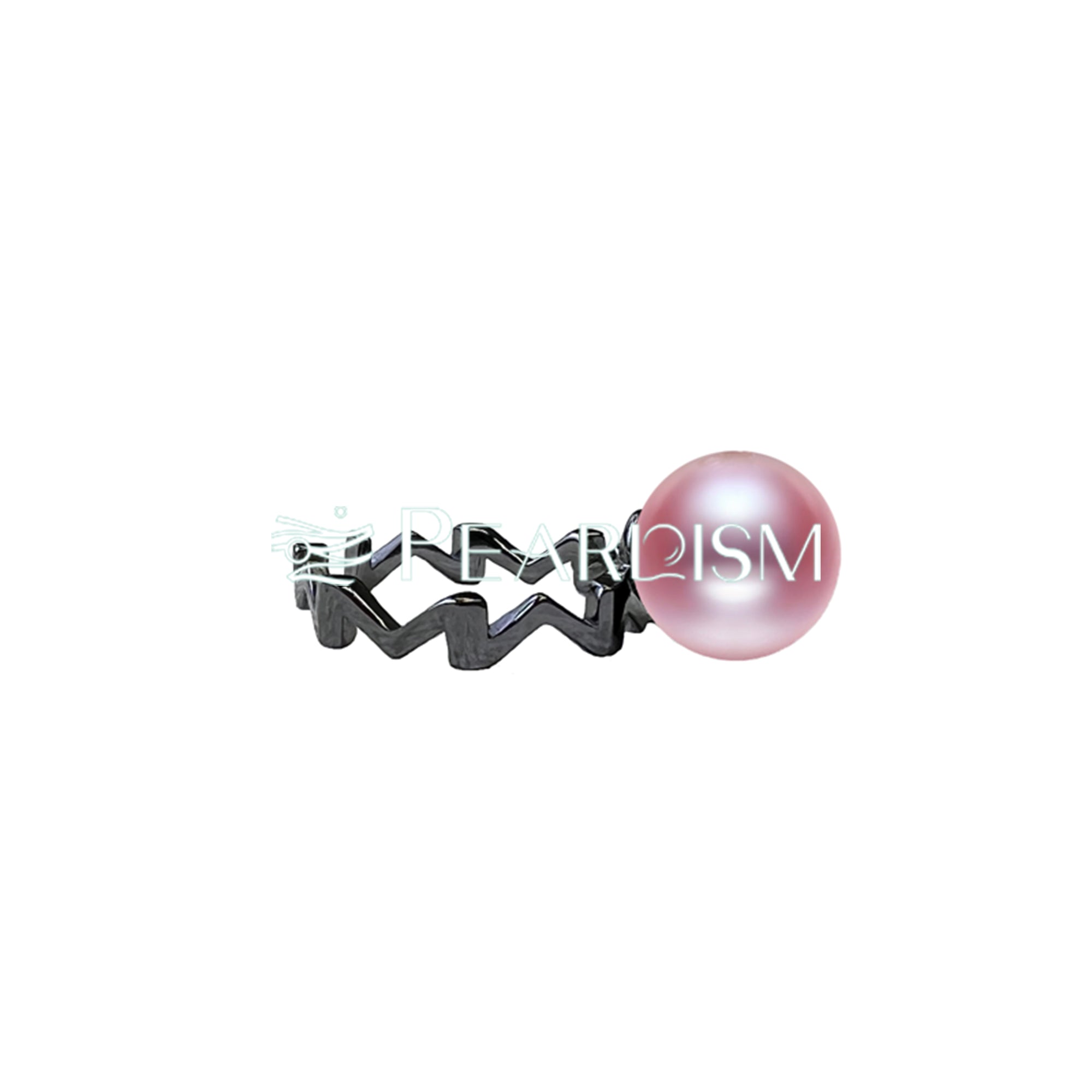 SECGLANCE 【Black Knight 】 S925 Silver Black Small M Ring